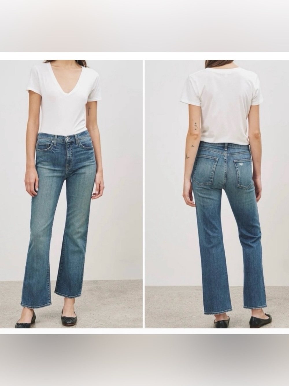 NILI LOTAN BOOT CUT CLASSIC WASH DENIM JEANS SIZE 26